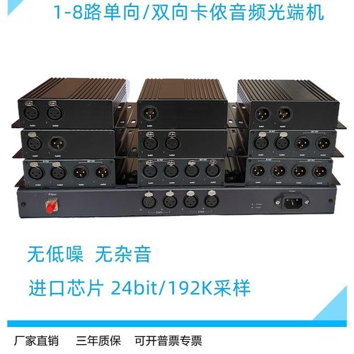 专业音频传输的核心设备 1-8路卡侬音频光端机全面解析